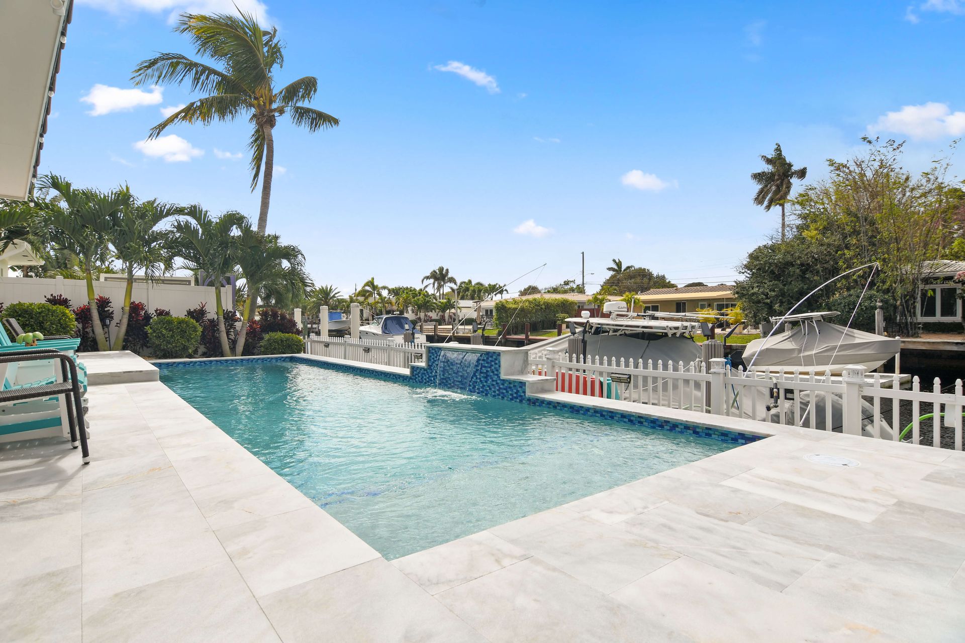 Beautiful pool remodeling project in Broward County by Precision Pavers and Pools